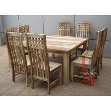 Natural Wood Dining Set